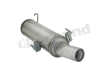 58.0030.05 Posteriore inox con terminale rotondo 90 mm per Peugeot Ragazzon
