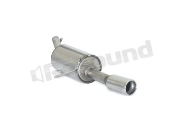 58.0705.04 Posteriore inox con terminale rotondo 80 mm per Renault Ragazzon