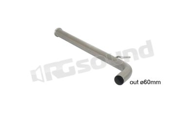 55.0359.00 Tubo centrale senza silenziatore inox per Renault Clio Ragazzon
