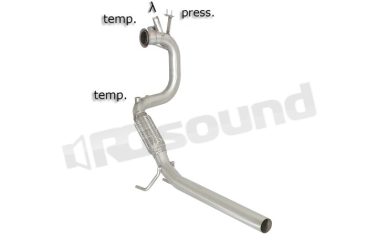 55.0421.00 Tubo sostituzione catalizzatore e filtro antiparticolato per Audi e Seat Ragazzon