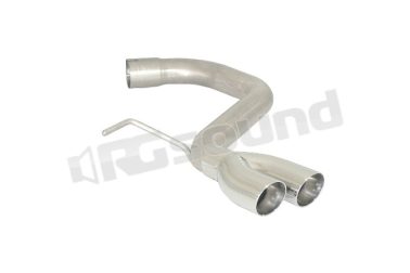 58.0424.56 Tubo posteriore inox con terminale rotondo per Seat Ragazzon