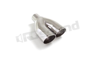 59.0015.56 Terminale sinistro inox rotondo 2x70 mm Ragazzon