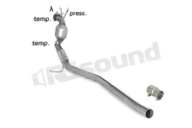 54.0283.01 Tubo sostituzione catalizzatore e filtro antiparticolato Gr. N inox Ragazzon