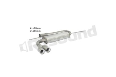 50.0439.26 Posteriore inox con terminali rotondi per VW Ragazzon