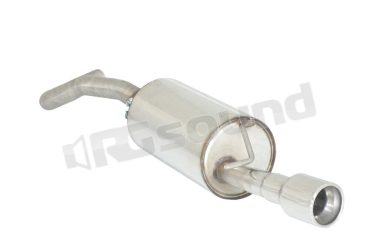 50.0280.05 Posteriore inox con terminale rotondo per Volkswagen Ragazzon