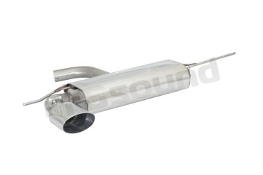 50.0244.12 Posteriore inox con terminale ovale 135x90 mm per Volkswagen Ragazzon