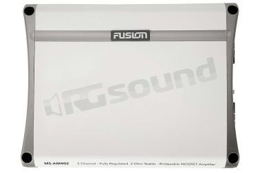 010-01499-00 MS-AM402 amplificatore nautico a 2 canali in classe AB con potenza RMS 2x65W a 4 Ohm Fusion