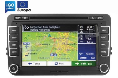 VM116E monitor + mappa di navigazione Europa per VW, Seat e Skoda Phonocar
