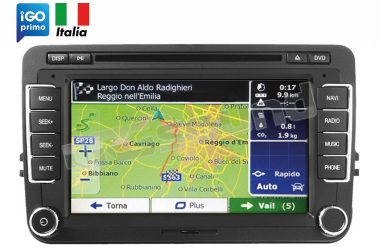 VM116M monitor + mappa di navigazione Italia per VW, Seat e Skoda Phonocar