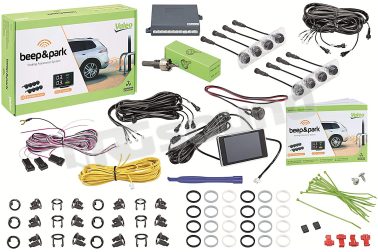 BEEP & PARK 5 NEW kit anteriore / posteriore con 8 sensori e display Valeo