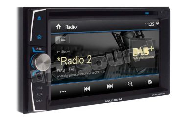 M-DVD6000DAB Sistema di navigazione con schermo touch screen da 6,2" Macrom