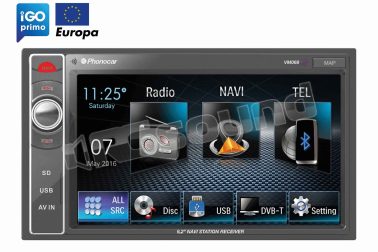 VM069E monitor VM069 con mappa di navigazione Europa NV980 Phonocar