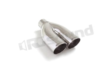 59.0008.56 Terminale universale rotondo 2x70mm in acciaio inox Ragazzon