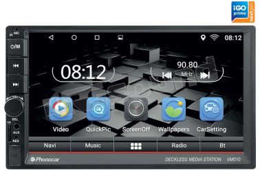 VM010E monitor 7'' con mappa di navigazione Europa Phonocar