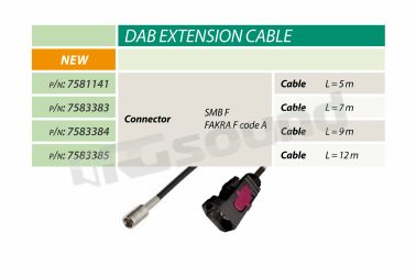 7583385 cavo prolunga DAB da 12 mt Calearo