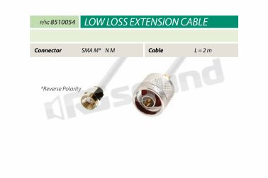 8510054 cavo Low Loss 50 OHM - 2 metri Calearo