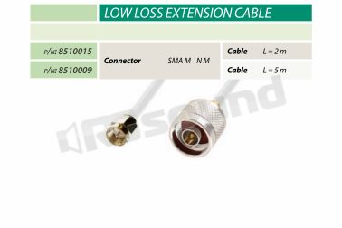 8510009 cavo Low Loss 50 OHM Nf / SMAm da 5 metri Calearo