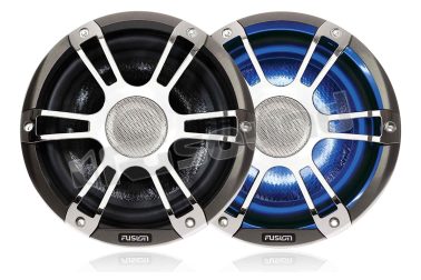 SG-CL65SPC coassiali 165mm con griglia sportiva cromata e cono illuminato LED Fusion