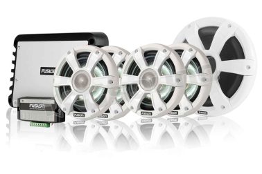 SG-UPKITSPORTSW sistema audio completo con amplificatore a cinque canali - griglie sportive Fusion