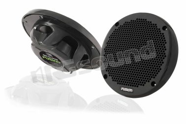 MS-EL602B coassiali nautici da 165mm, profondità d'installazione ridottta, finitura nera Fusion
