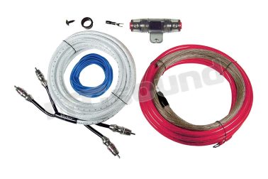 HF16WK kit 16 mm2 con cavo RCA a tripla schermatura, lunghezza 5 m Hifonics