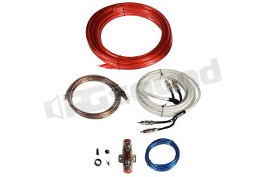 HF20WK kit 20 mm2 con cavo RCA a tripla schermatura, lunghezza 5 m, fusibile Mini-ANL da 90 A Hifonics