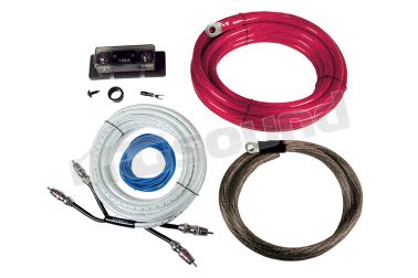 HF35WK kit 35 mm2 con cavo RCA a tripla schermatura, lunghezza 5 m, fusibile Mini-ANL da 150 A Hifonics