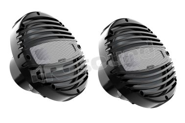 HMX 6.5-LD-C Coassiali nautic da 16,5 cm con illuminazione LED e finitura nera Hertz