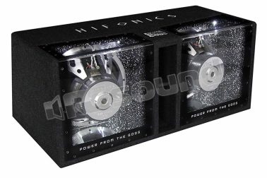 ZRX12DUAL doppio sub in cassa passa banda Hifonics