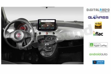 iLX-F903-312-G Floating Display 9" per FIAT 500 dal 2007 al 2015 (Grigio Scuro) Alpine