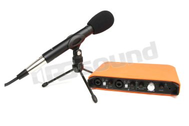 iXRTP studio di registrazione ultracompatto con cover e microfono TASCAM