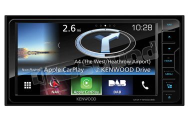 DNX716WDABS navigazione Garmin Europa, Apple CarPlay e Android Auto - Larghezza frontalino 20cm Kenwood