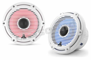 M6-770X-C-GwGw-i coassiali 196mm finitura bianca, griglia classica - illuminazione LED variabile JL Audio