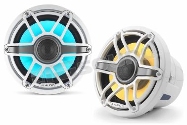 M6-880X-S-GwGw-i coassiali 224mm finitura bianca, griglia sportiva - illuminazione LED variabile JL Audio