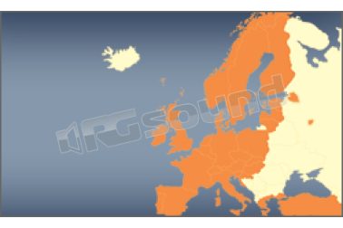 Mappa Europa per Geosat 6, Geosat 5, Geosat 4/2C e Geosat 2  AV Map