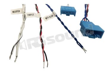 DW5BMW coppia di cavi per il collegamento del subwoofer sottosedile e altopatlanti su BMW ESX