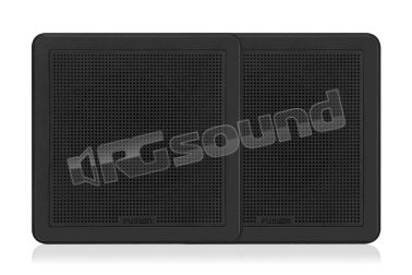 010-02300-11 FM-F77SB altoparlanti da incasso 20cm griglia quadrata finitura nera Fusion