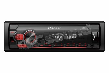 MVH-S220DAB mechaless, DAB+, USB, illuminazione tasti rossa, compatibile con Apple e Android Pioneer