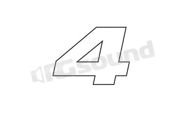 AT4 numero 4 adesivo per pneumatico Simoni Racing