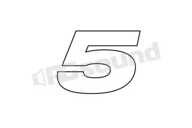 AT5 numero 5 adesivo per pneumatico Simoni Racing