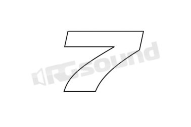 AT7 numero 7 adesivo per pneumatico Simoni Racing
