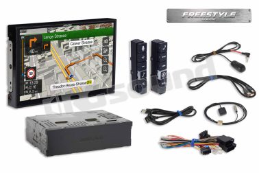 X903D-F monitor Freestyle da 9 pollici e sistema di navigazione TomTom, USB, HDMI, Bluetooth, Apple CarPlay e Android Auto Alpine