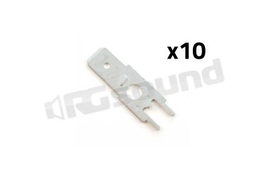 16.01 Faston a saldare dritti - 10 pz Tecprecision