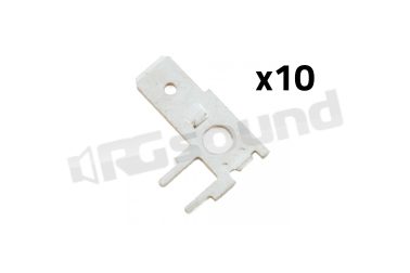 16.02 Faston a saldare 90° - 10 pz Tecprecision