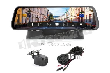 VM494 specchietto retrovisore 9.7'' DVR con retrocamera Phonocar