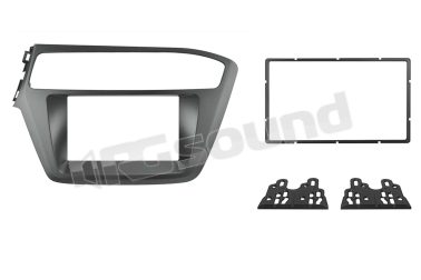 03760 kit 2 Din nero per HYUNDAI i20 Phonocar