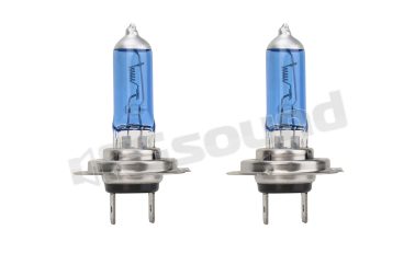 07101 coppia di lampade alogene " Super White" H1 Phonocar