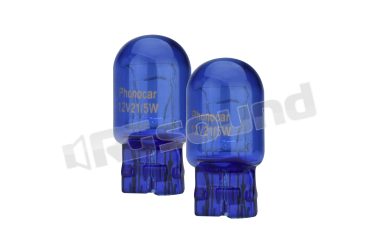 07176 coppia di lampade alogene " Super White" T20 Bulb Phonocar