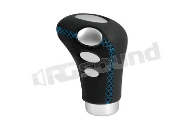 00080 Pelle nera con cuciture colorate e alluminio Pilot