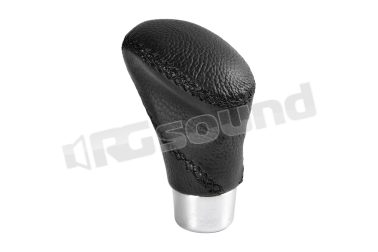 00250 Pelle nera con cuciture nere e alluminio spazzolato Pilot
